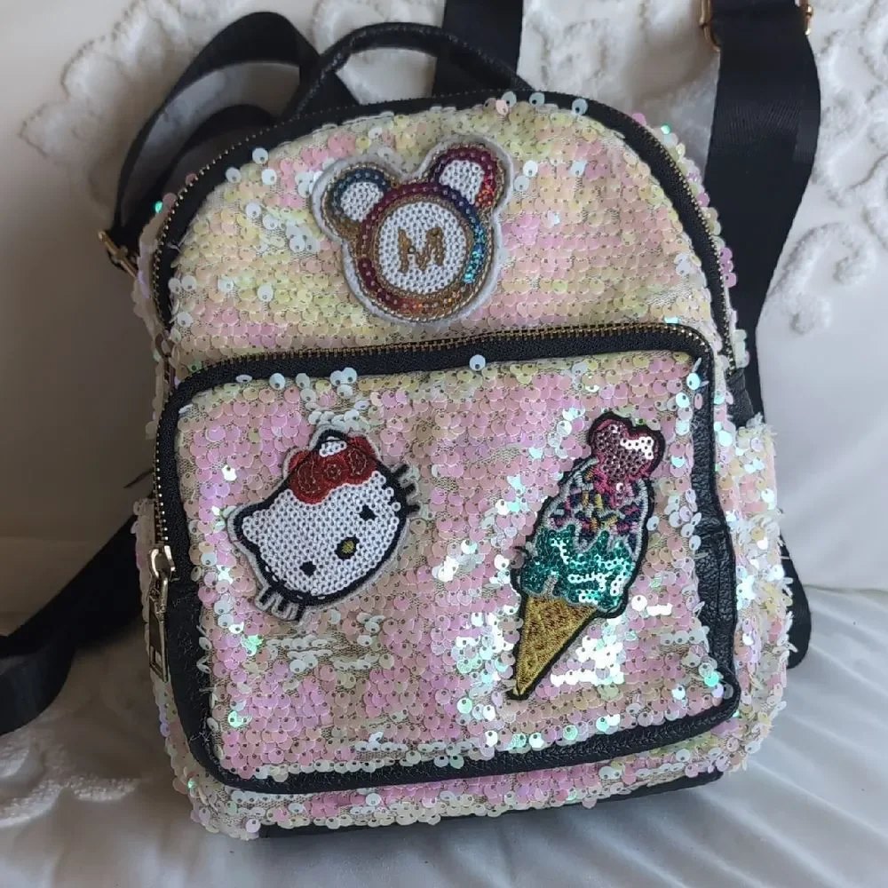 Hello Kitty Small Pink Sequin Backpack 🩷